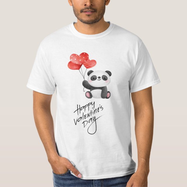 Camiseta Globos de amor Panda (Anverso)