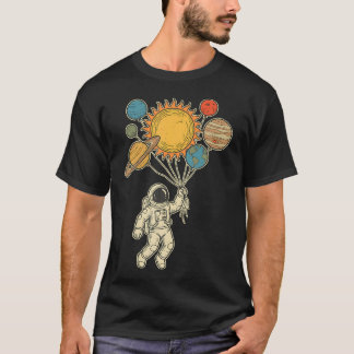 Camiseta Globos de astronauta Planetas Astronomía Fan Unive