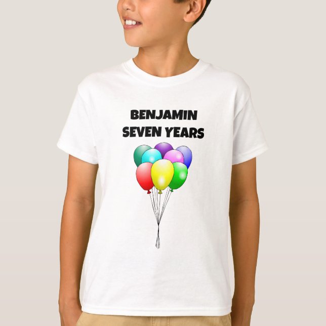 Camiseta Globos de cumpleaños (Anverso)