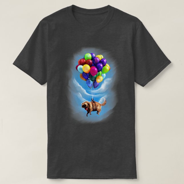 Camiseta Globos de excavación Pixar Up (Diseño del anverso)