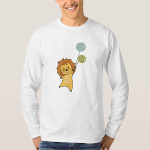 Camiseta Globos De Gato Grande Para Niños De Animales Cuida