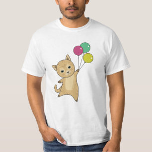 Camiseta Globos de gatos gatitos adoran animales grisáceos