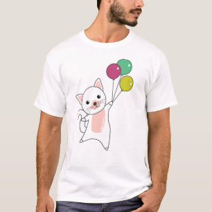 Camiseta Globos de gatos gatitos adoran animales niños