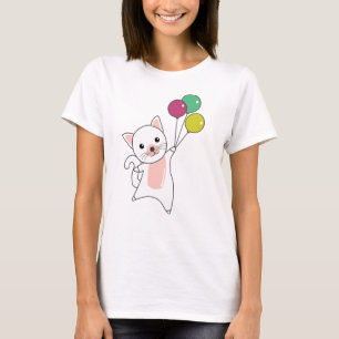 Camiseta Globos de gatos gatitos adoran animales niños