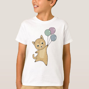 Camiseta Globos de gatos gatitos adoran animales niños