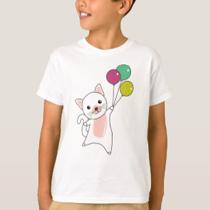 Camiseta Globos de gatos gatitos adoran animales niños