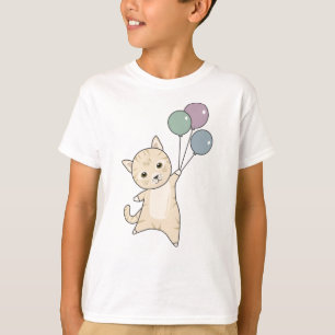 Camiseta Globos de gatos gatitos adoran animales niños