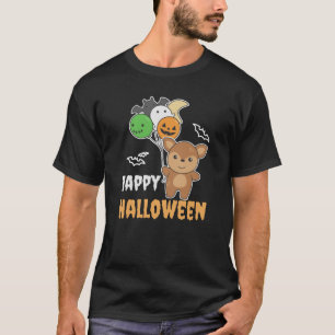 Camiseta Globos de Halloween de venado niños adoran animale