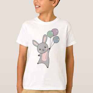 Camiseta Globos De Moscas Conejitas Sobre Animales Cuidados