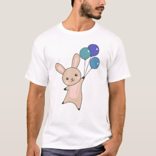 Camiseta Globos De Moscas Conejitas Sobre Animales Cuidados