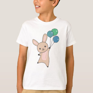 Camiseta Globos De Moscas Conejitas Sobre Animales Cuidados