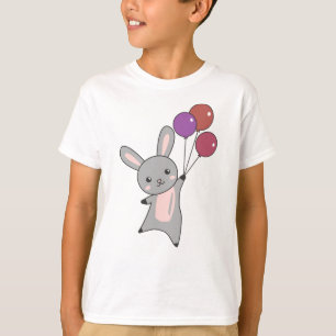 Camiseta Globos De Moscas Conejitas Sobre Animales Cuidados