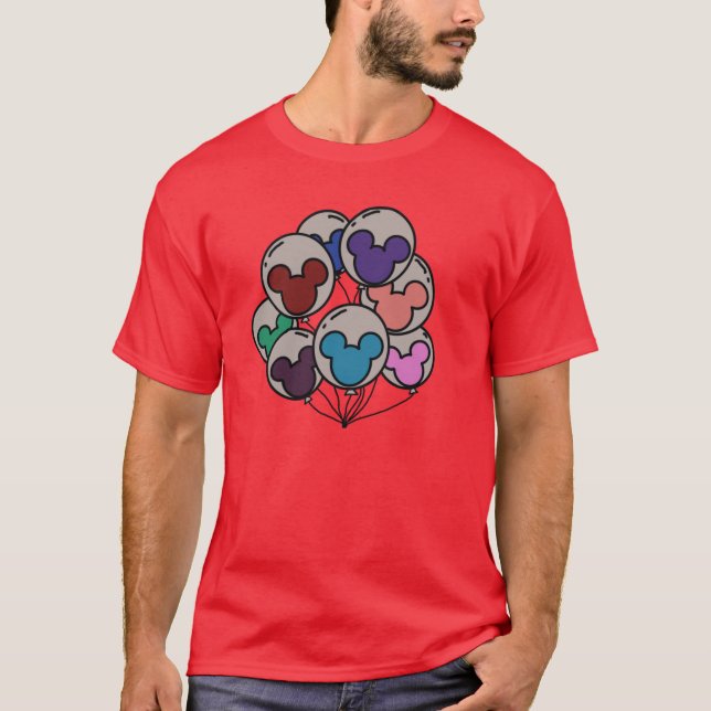 Camiseta Globos de niña del parque de Mickey (Anverso)