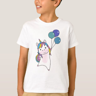 Camiseta Globos De Unicornio Cubren Animales Para Niños