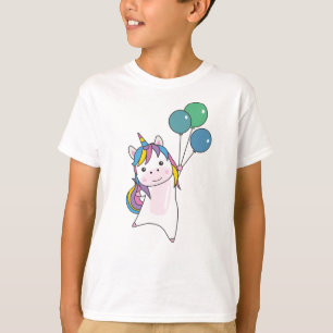 Camiseta Globos De Unicornio Cubren Animales Para Niños