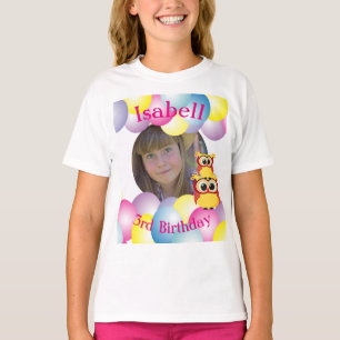 Camiseta Globos del cumpleaños de la foto