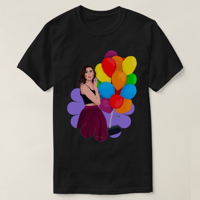 Camiseta Globos Dodie ClarkDodleoddle (Diseño del anverso)