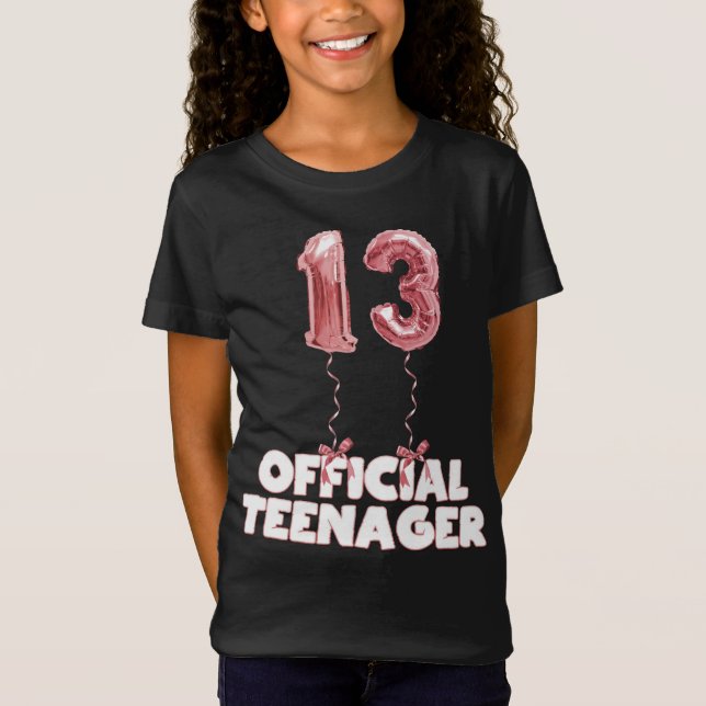 Camiseta Globos oficiales de Relieve metalizado adolescente (Anverso)