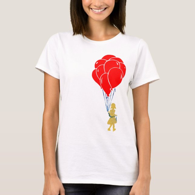 Camiseta globos rojos. (Anverso)