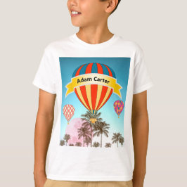 Camiseta Globos tropicales personalizados del aire caliente