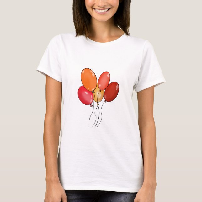 Camiseta Globos vibraciones felices (Anverso)