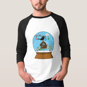 Camiseta Glóbulo de la nieve con canto de Blackbird