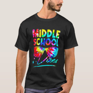 Camiseta Glóbulos de tinte de arcoiris de la escuela secund