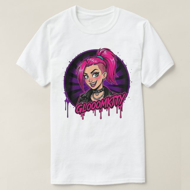 Camiseta Gloomkitty Básico (Diseño del anverso)