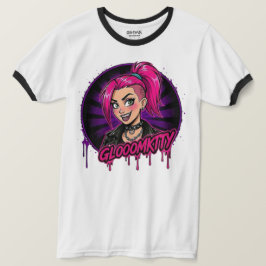 Camiseta Gloomkitty Ringer