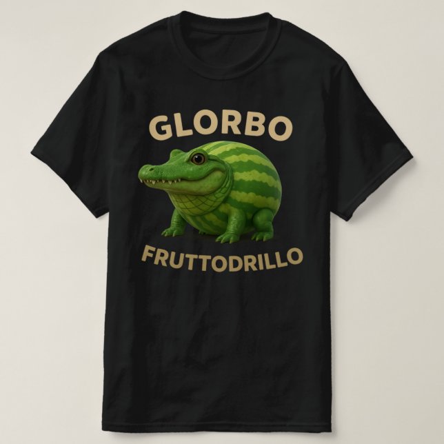 Camiseta Glorbo Fruttodrillo - Meme de Brainrot italiano (Diseño del anverso)