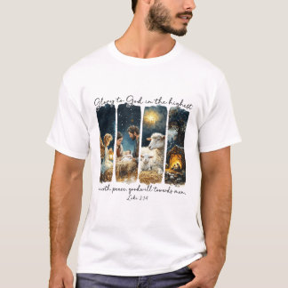 Camiseta Gloria A Dios En Lo Más Alto - Navidades Natividad