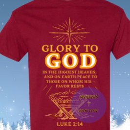 Camiseta Gloria a DIOS - Navidad