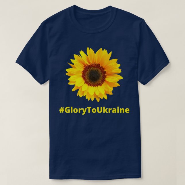 Camiseta Gloria a la Prima de Girasol de Ucrania  (Diseño del anverso)