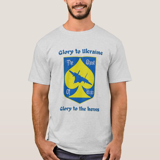 Camiseta Gloria A Los Héroes De La Lucha De Ucrania (Anverso)