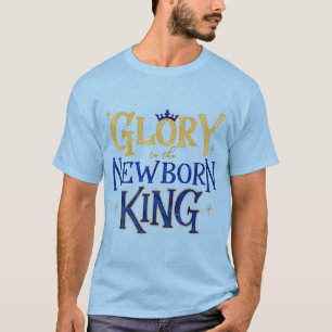 Camiseta Gloria a los Navidades cristianos recién nacidos