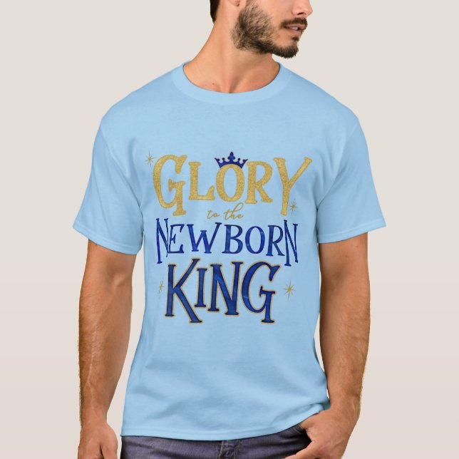 Camiseta Gloria a los Navidades cristianos recién nacidos (Anverso)