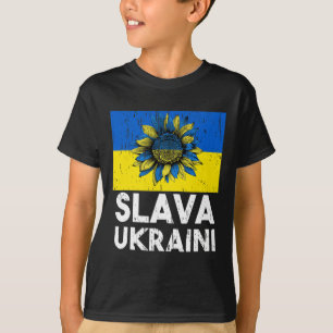 Camiseta Gloria a Ucrania Girasol Antiguo Soporte Con Ucran