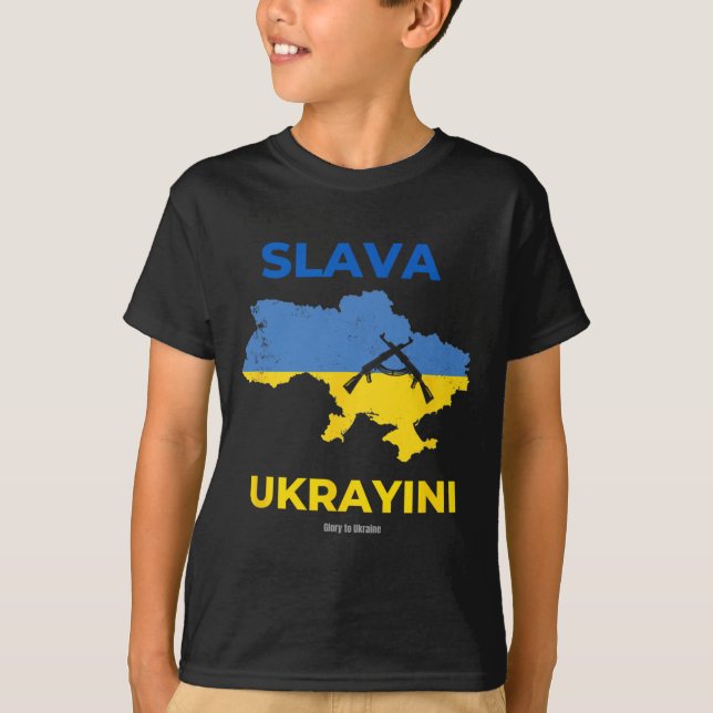 Camiseta Gloria a Ucrania Slava Ukrayini (Anverso)
