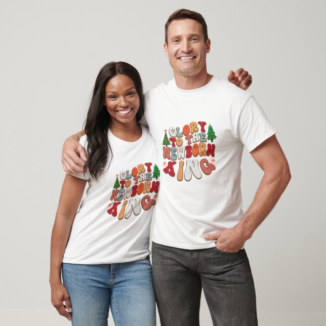 Camiseta Gloria Al Rey Naciente - Navidad (Unisexo)