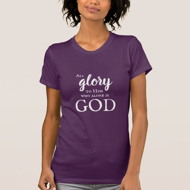 Camiseta GLORIA cristiana a DIOS (Anverso)
