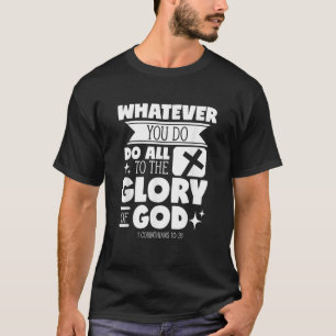 Camiseta Gloria De Dios Biblia Verso Regalo Para Cristianos