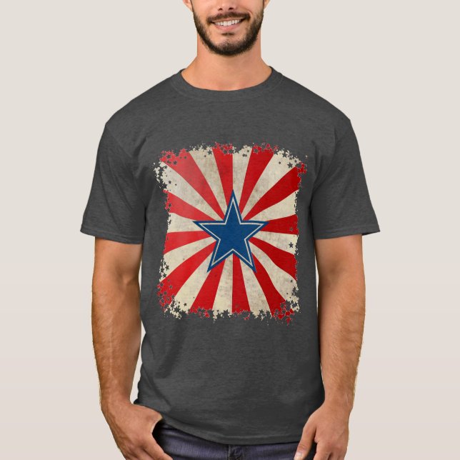 Camiseta Gloria de edad - Rojo, Blanco y Azul (Anverso)