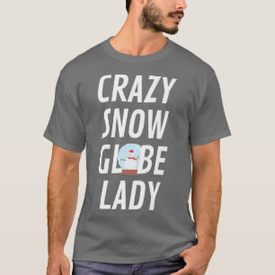 Camiseta Gloria de Nieve Loca Dama Graciosa Nieve Globe Nav