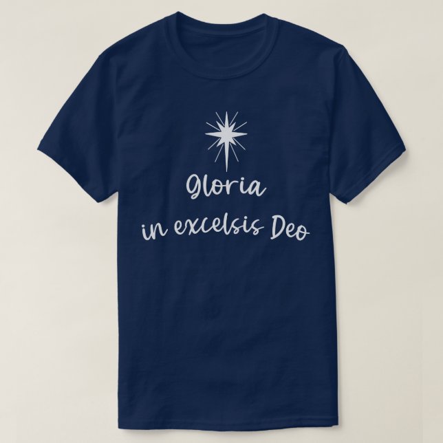 CAMISETA GLORIA EN EXCELSIS DEO (Diseño del anverso)