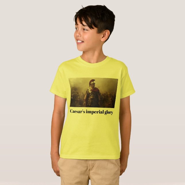Camiseta Gloria imperial amarilla de César (Anverso completo)