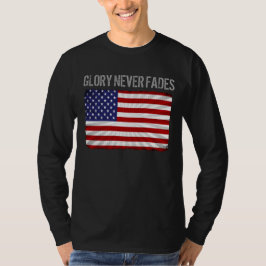 Camiseta Gloria Patriótica Genial Nunca se Desecha y Bander