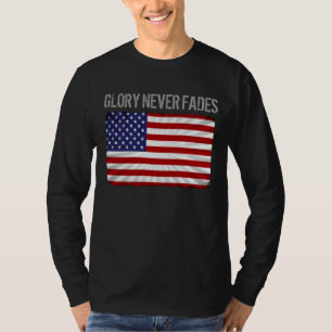 Camiseta Gloria Patriótica Genial Nunca se Desecha y Bander