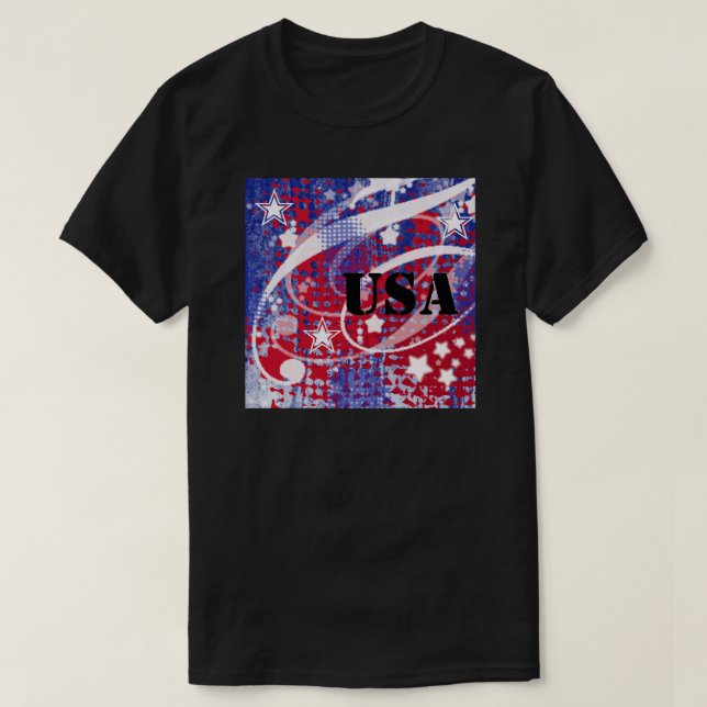 Camiseta Gloria roja, blanca y azul personalizada (Diseño del anverso)