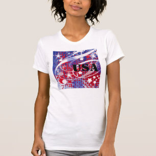 Camiseta Gloria roja, blanca y azul personalizada