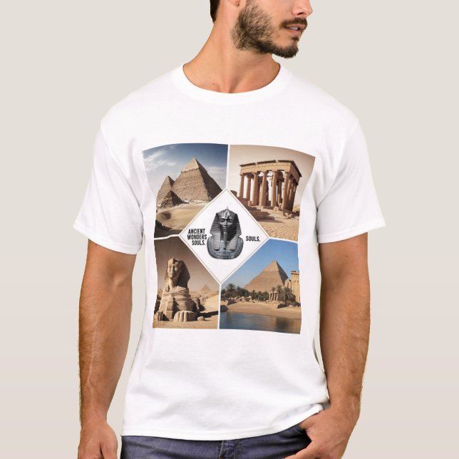Camiseta "Glorias de civilizaciones: Maravillas del pasado  (Anverso)